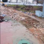 Tribuna a II-a din „Ștefan cel Mare”, dărâmată complet/ foto: captură Facebook @CS Dinamo București