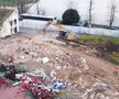 Tribuna a II-a din „Ștefan cel Mare”, dărâmată complet/ foto: captură Facebook @CS Dinamo București