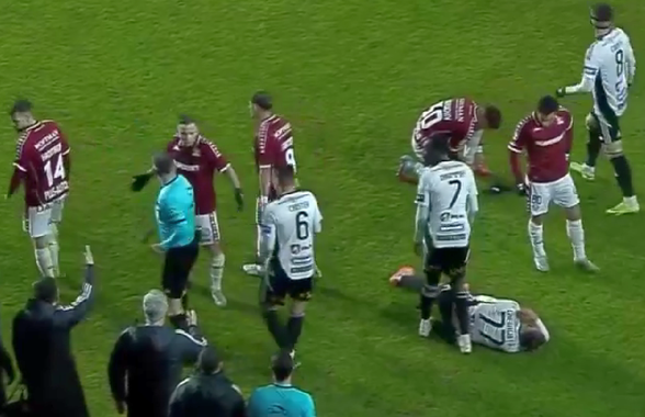 A luat galben cu U Cluj și va rata meciul Hermannstadt - Rapid