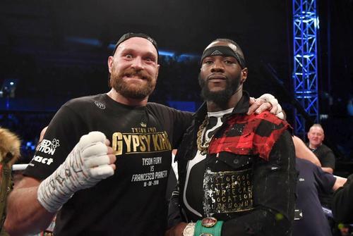 Tyson Fury (stânga) și Deontay Wilder (dreapta) // sursă foto: Guliver/gettyimages