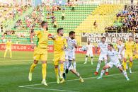FCU Craiova 1948 - CS Mioveni 1-1, în etapa #3 din play-out. CS Mioveni nu a fructificat superioritatea numerică avută în fața oltenilor încă din minutul 8