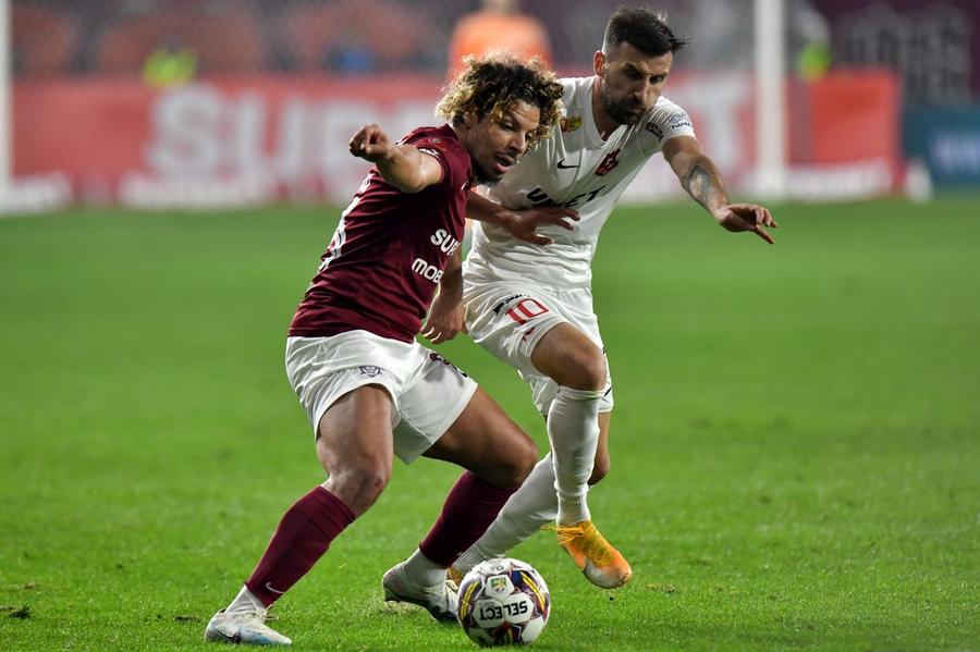 Jayson Papeau a dat doar un gol pentru Rapid // Foto: Cristi Preda Jayson Papeau: „Pentru mine, Mutu e cel mai bun fotbalist român. De Hagi nu auzisem” + sfatul pe care l-a primit când a semnat cu Rapid