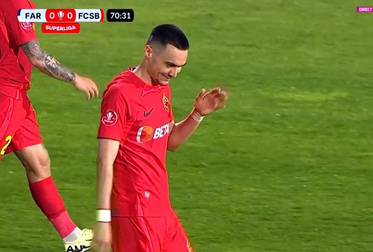 Farul - FCSB: Florinel Coman a înscris, arbitrul fluierase înainte de șut! Tavi Popescu și-a făcut cruce
