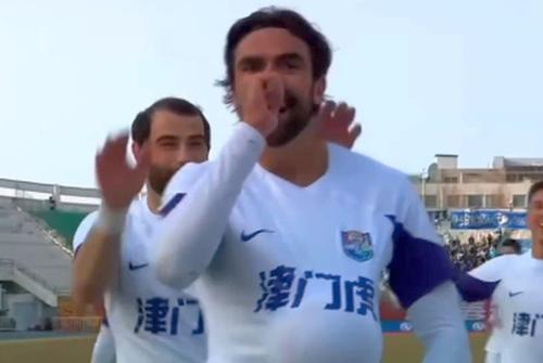 Andrea Compagno a înscris în meciul cu Changchun Yatai