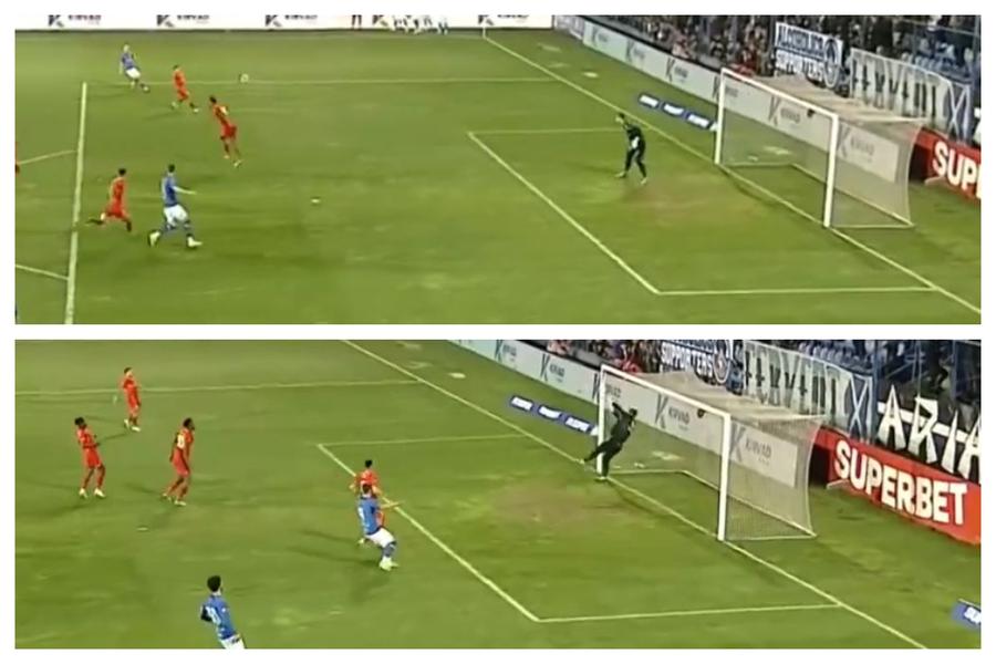 Siyabonga Ngezana s-a accidentat în Farul - FCSB / FOTO: Captură TV @Digi Sport 1 Au jucat 3 minute cu „bomba în casă” » Titularul celor de la FCSB s-a accidentat, a riscat și era să își dea autogol!