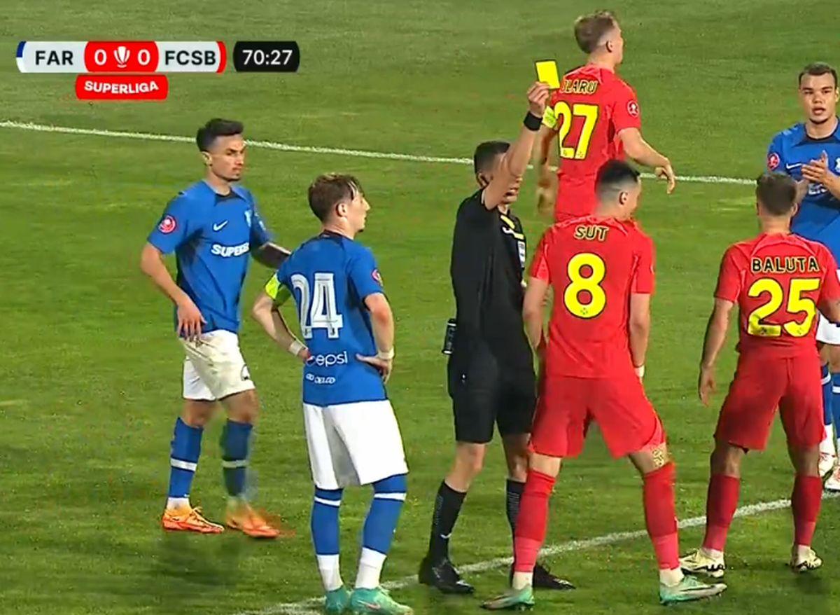 Farul - FCSB: Florinel Coman a înscris, arbitrul fluierase înainte de șut! Tavi Popescu și-a făcut cruce