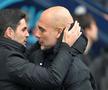 Mikel Arteta și Pep Guardiola în Manchester City - Arsenal // foto: Guliver/gettyimages
