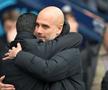 Mikel Arteta și Pep Guardiola în Manchester City - Arsenal // foto: Guliver/gettyimages