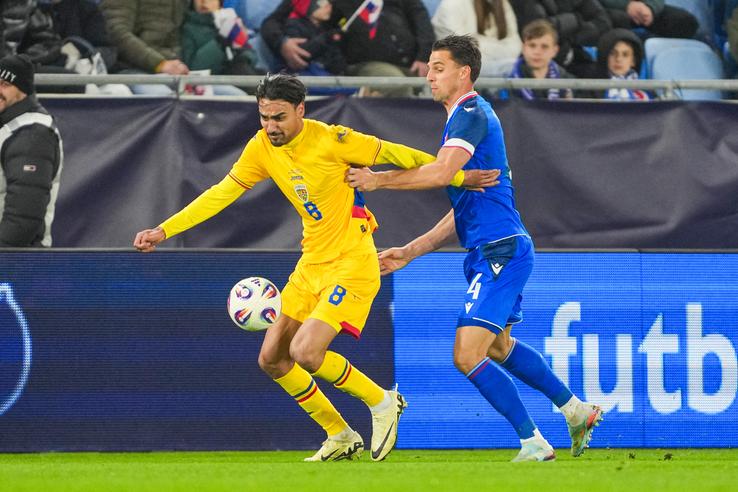 Ștefan Baiaram în Slovacia - România, meci amical // 31 martie 2026, foto: Getty Images