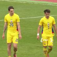 Fernando Pellegrini, cu numărul 20, în acțiune contra lui Liechtenstein