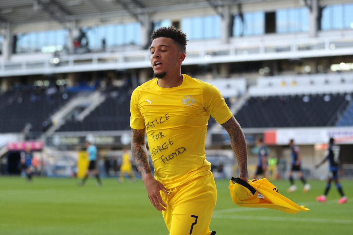 BUNDESLIGA. Sancho și Hakimi, starurile de 170 de milioane de euro ale lui Dortmund, gest în memoria lui George Floyd
