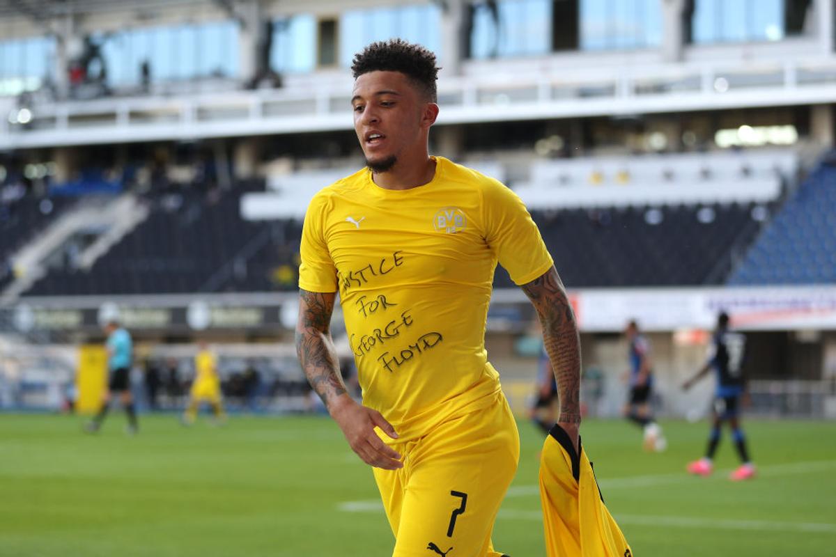 BUNDESLIGA. Sancho și Hakimi, starurile de 170 de milioane de euro ale lui Dortmund, gest în memoria lui George Floyd