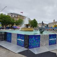 Cele mai tari imagini din Trafalgar Square. Foto: GSP