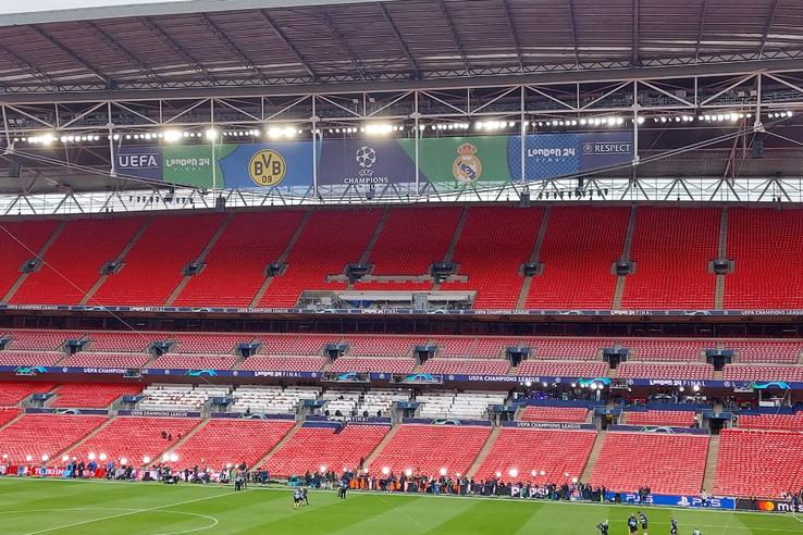 Stadionul Wembley, cu o zi înaintea finalei de Liga Campionilor. Foto: GSP