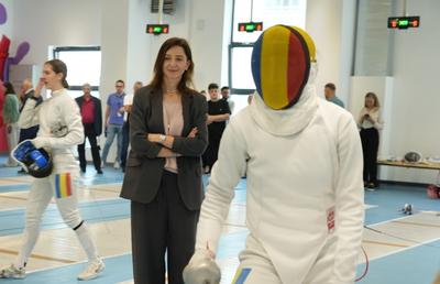 Ana Maria Brânză și-a îndeplinit cel mai mare vis » A inaugurat o sală de scrimă care a fost construită special pentru acest sport