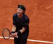 Andrey Rublev, criză de nervi la Roland Garros: s-a luat la palme și s-a lovit singur cu racheta!