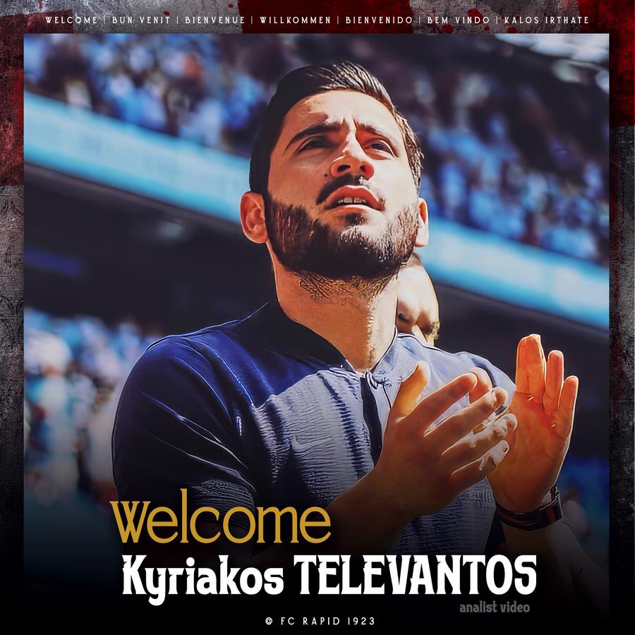 Kyriakos Televantos/ FOTO Facebook @Rapid Rapid a mai făcut o mutare » Un cipriot fost la City a semnat cu echipa lui Lennon