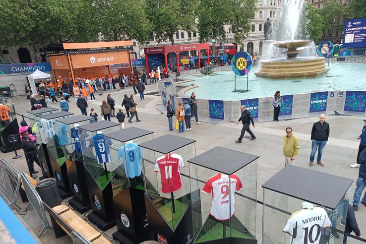 Cele mai tari imagini din Trafalgar Square. Foto: GSP