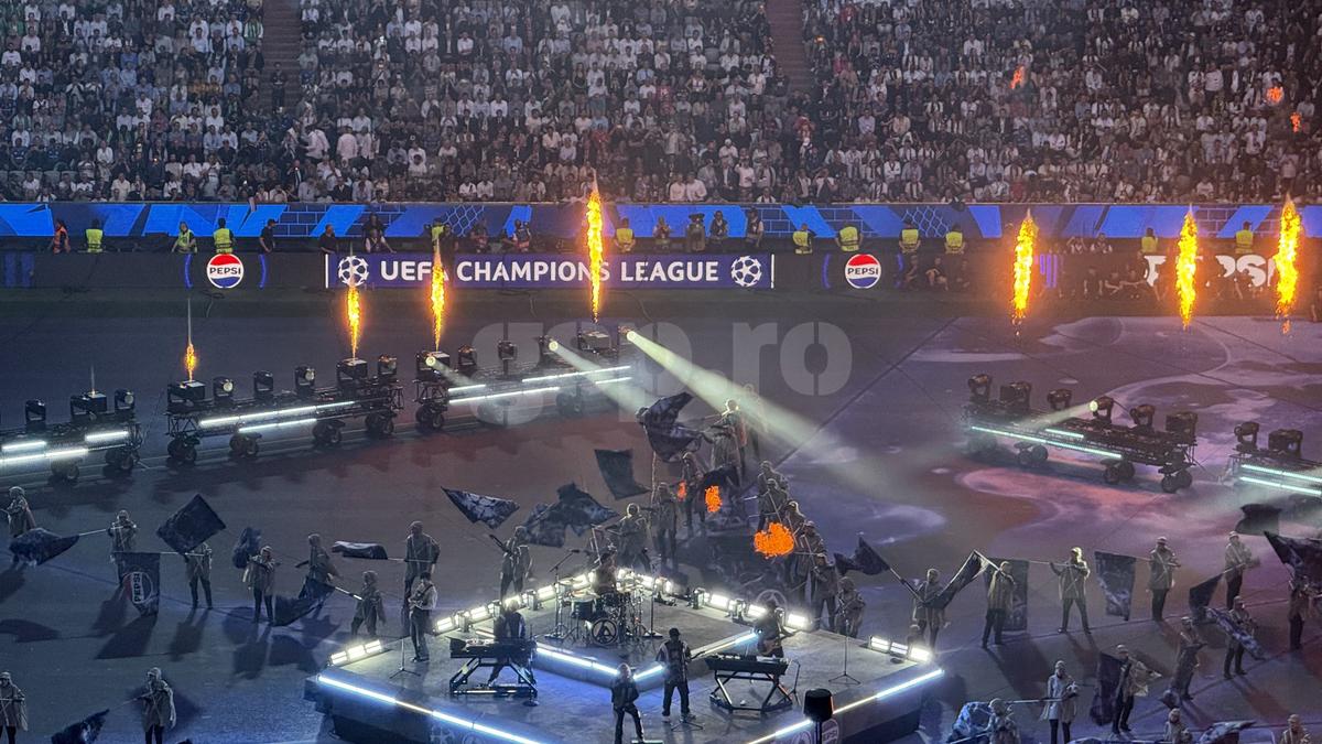 Show grandios cu flăcări și lumini speciale! Linkin Park și David Garrett au concertat în deschiderea finalei Ligii Campionilor