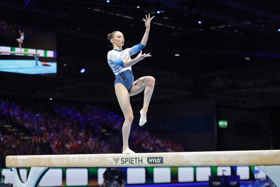 Ana Maria Bărbosu pe puntea cu suspine FOTO Imago Images Ana Maria Bărbosu, aur la sol în cadrul Campionatelor Europene de la Leipzig
