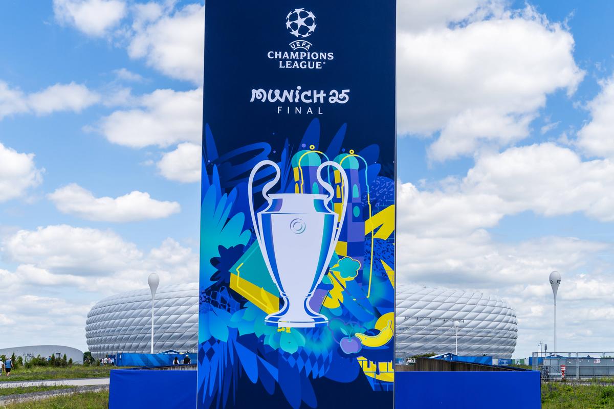 Imagini de la Munchen înainte de PSG - Inter