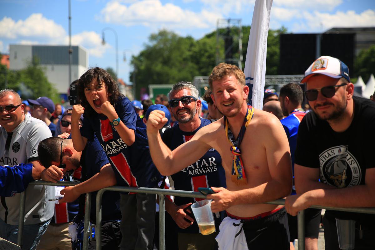 Atmosfera finala liga campionilor Marienplatz