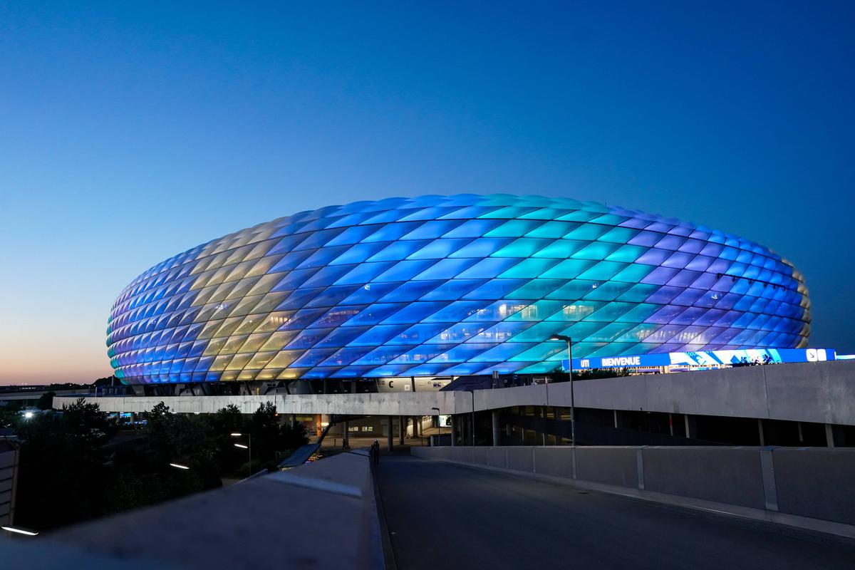 Imagini de la Munchen înainte de PSG - Inter