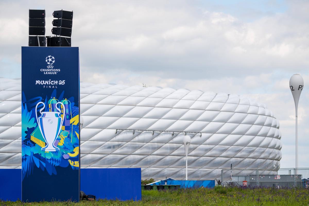 Imagini de la Munchen înainte de PSG - Inter