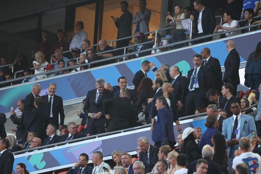 Răzvan Burleanu, în tribunele de pe Allianz Arena la finala Ligii Campionilor dintre PSG și Inter Milano / Foto: Ionuț Iordache GSP