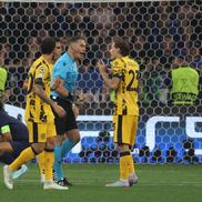Barella și Istvan Kovacs, schimb de replici în finala UCL / FOTO: Ionuț Iordache (GSP.ro)