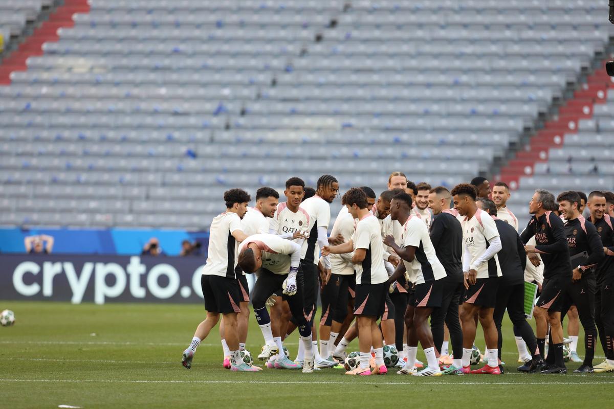 Imagini de la Munchen înainte de PSG - Inter