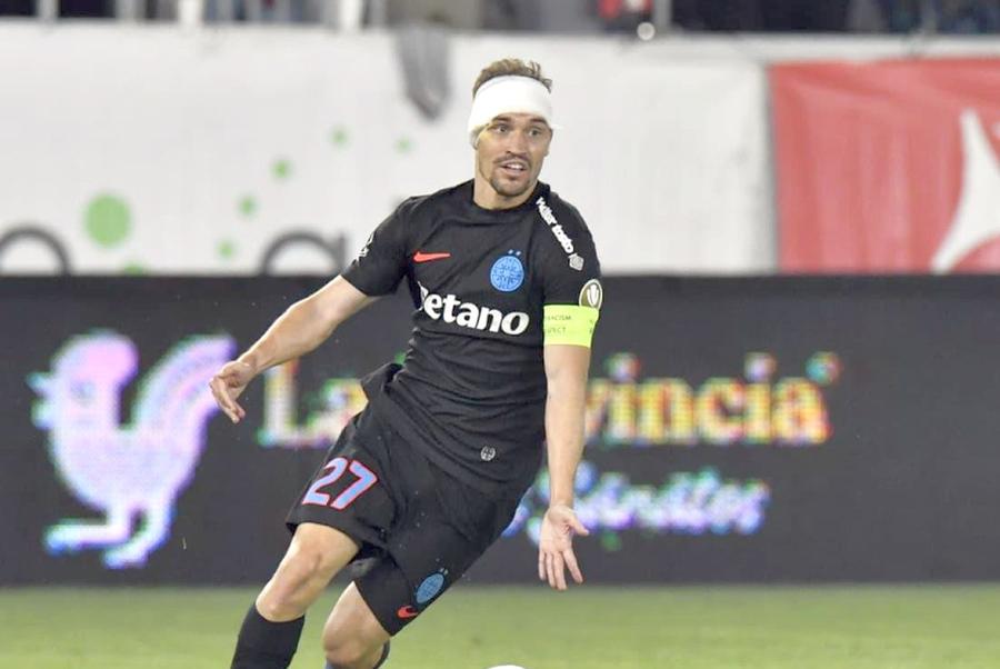 Darius Olaru, în Dinamo - FCSB, baraj pentru Conference League // FOTO: Cristi Preda (GSP.ro) Confirmă discuțiile pentru transferul lui Darius Olaru: „Am fost sunat, nu neg”