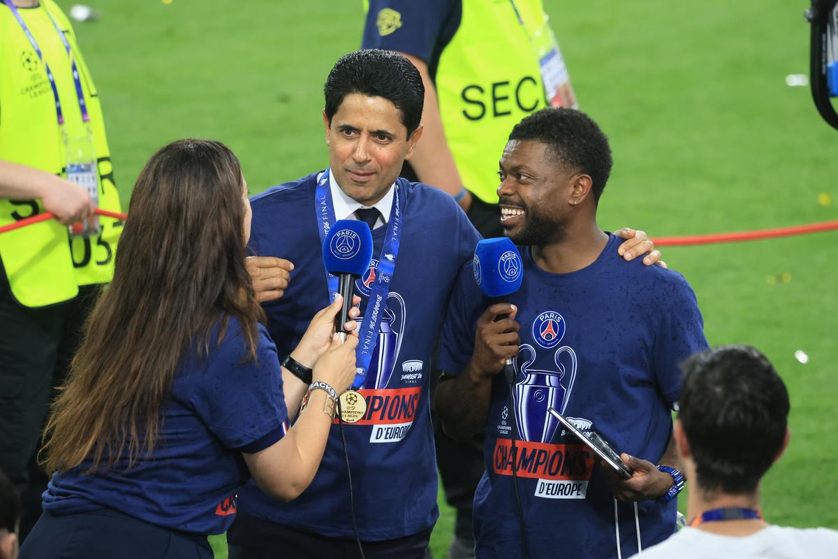 Imagini de la finalul meciului PSG - Arsenal