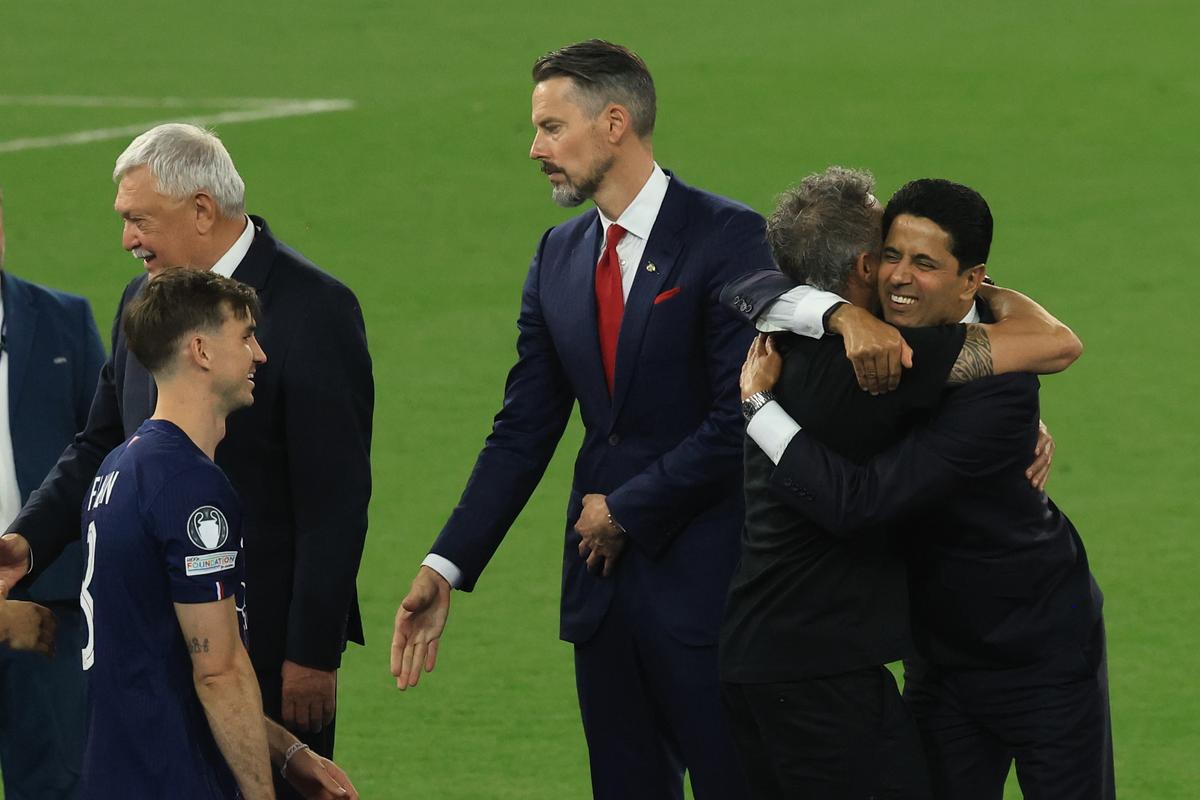 Imagini de la finalul meciului PSG - Arsenal