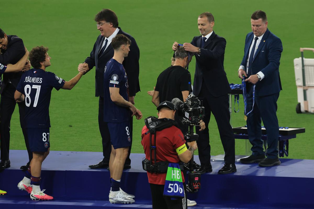 Imagini de la finalul meciului PSG - Arsenal