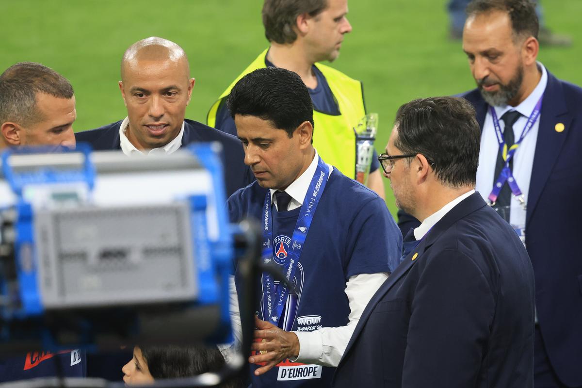 Imagini de la finalul meciului PSG - Arsenal