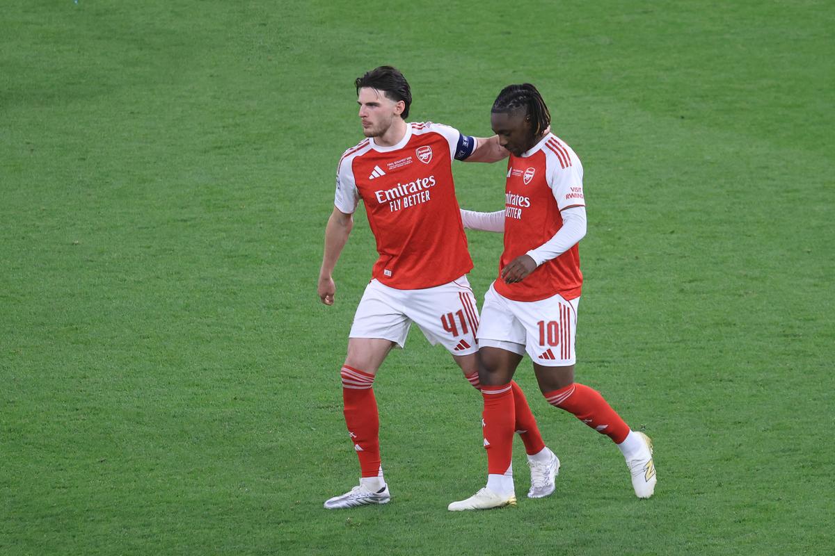 Imagini de la finalul meciului PSG - Arsenal