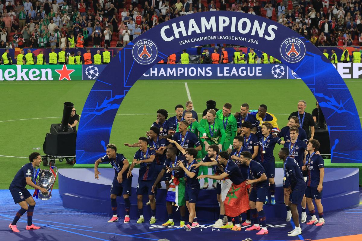 Imagini de la finalul meciului PSG - Arsenal