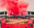 Arsenal a scos peste 500.000 de suporteri pe străzile din Londra, a doua zi după finala pierdută cu PSG