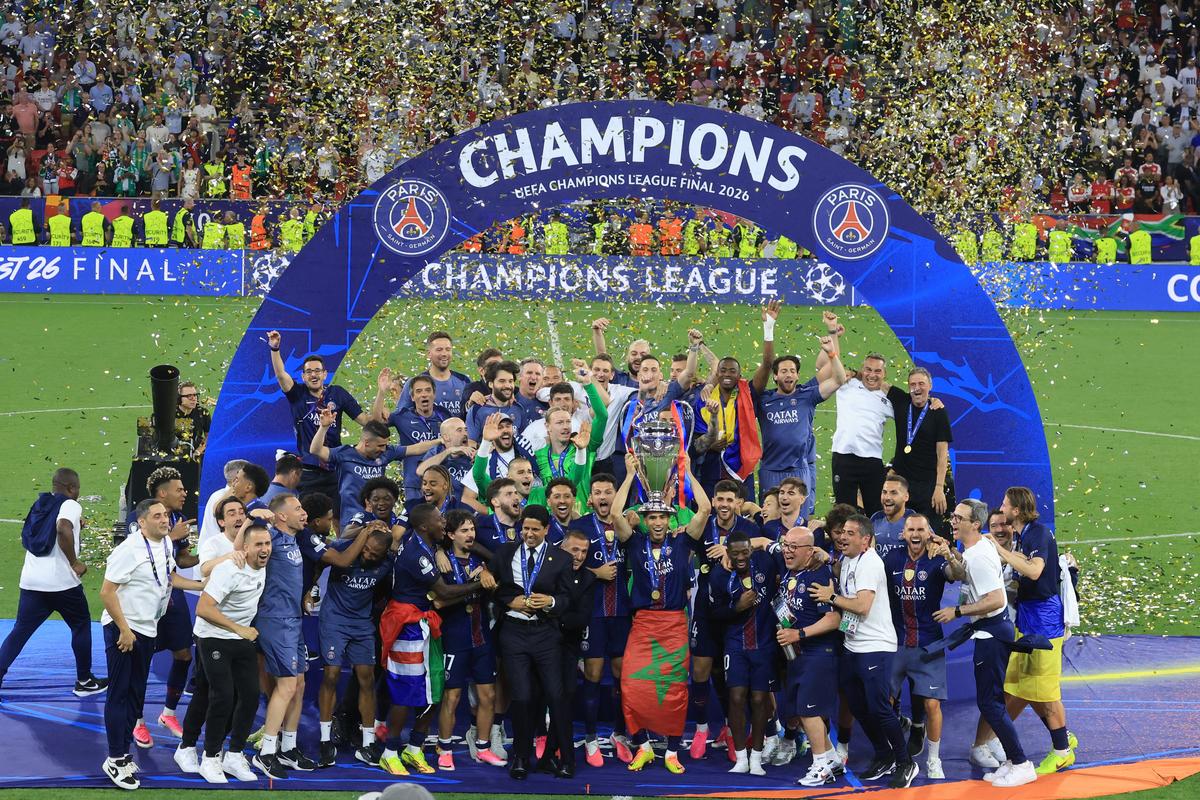 Imagini de la finalul meciului PSG - Arsenal