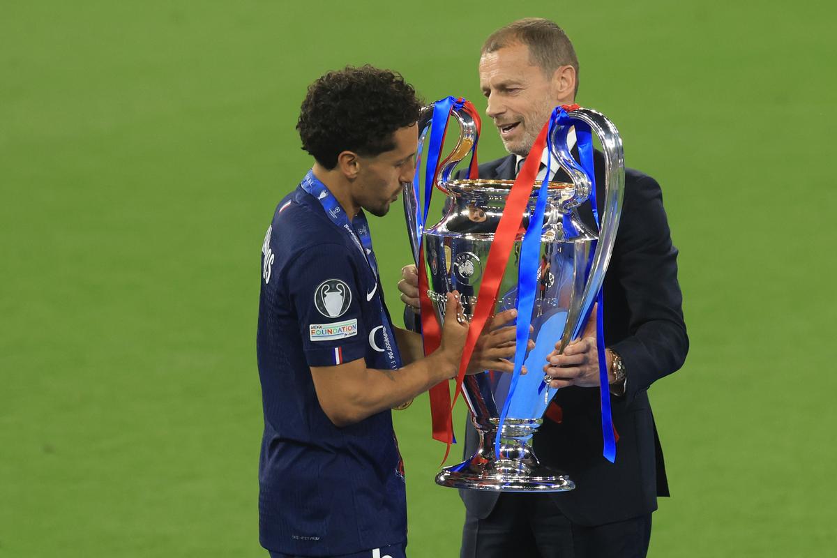 Imagini de la finalul meciului PSG - Arsenal
