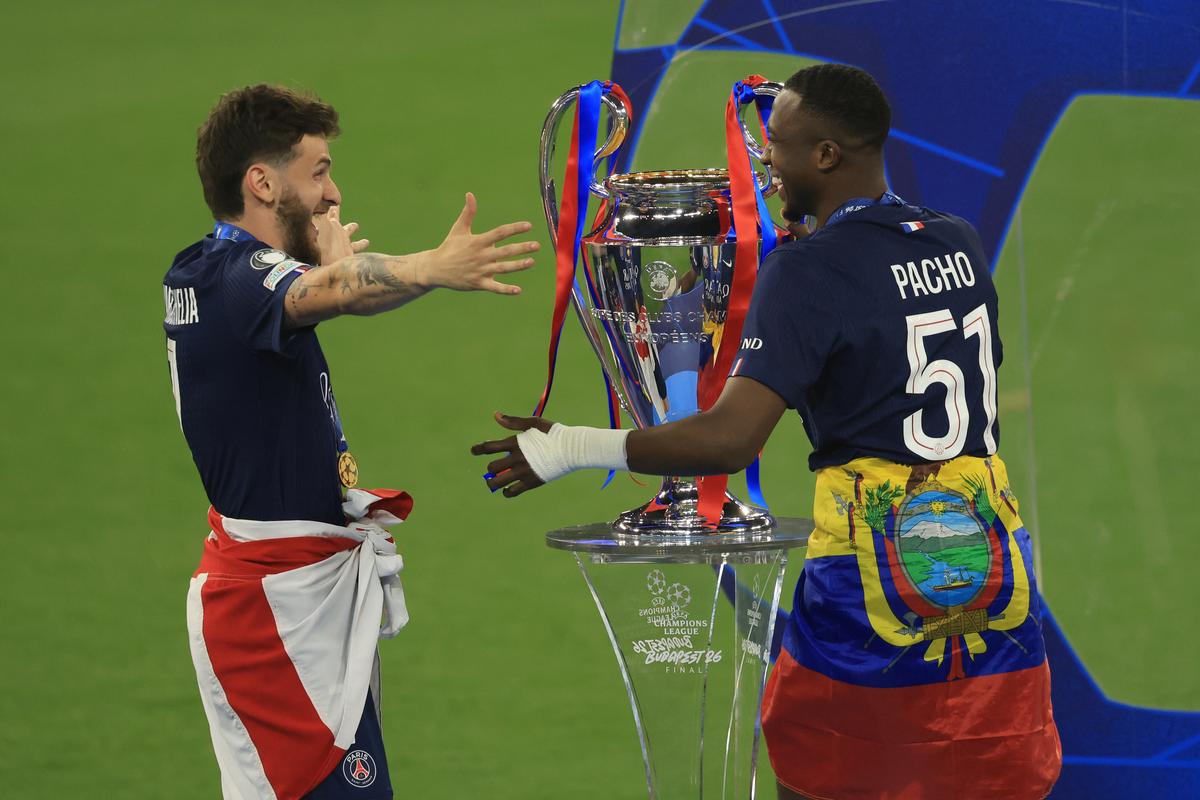 Imagini de la finalul meciului PSG - Arsenal