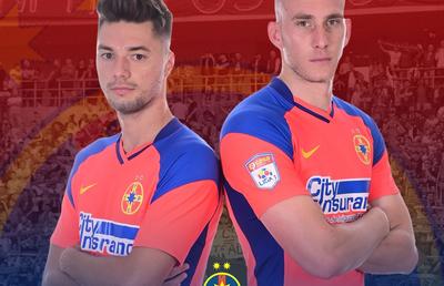 Ivan Mamut și Andrei Burlacu, prezentați oficial la FCSB » Ce numere și-au ales cei doi atacanți și primele declarații în tricoul roș-albaștrilor