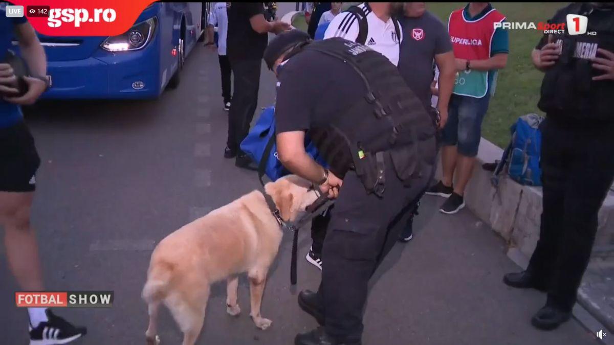 FCU Craiova, așteptată de jandarmi și câini la Arena Națională » Suspiciunea forțelor de ordine