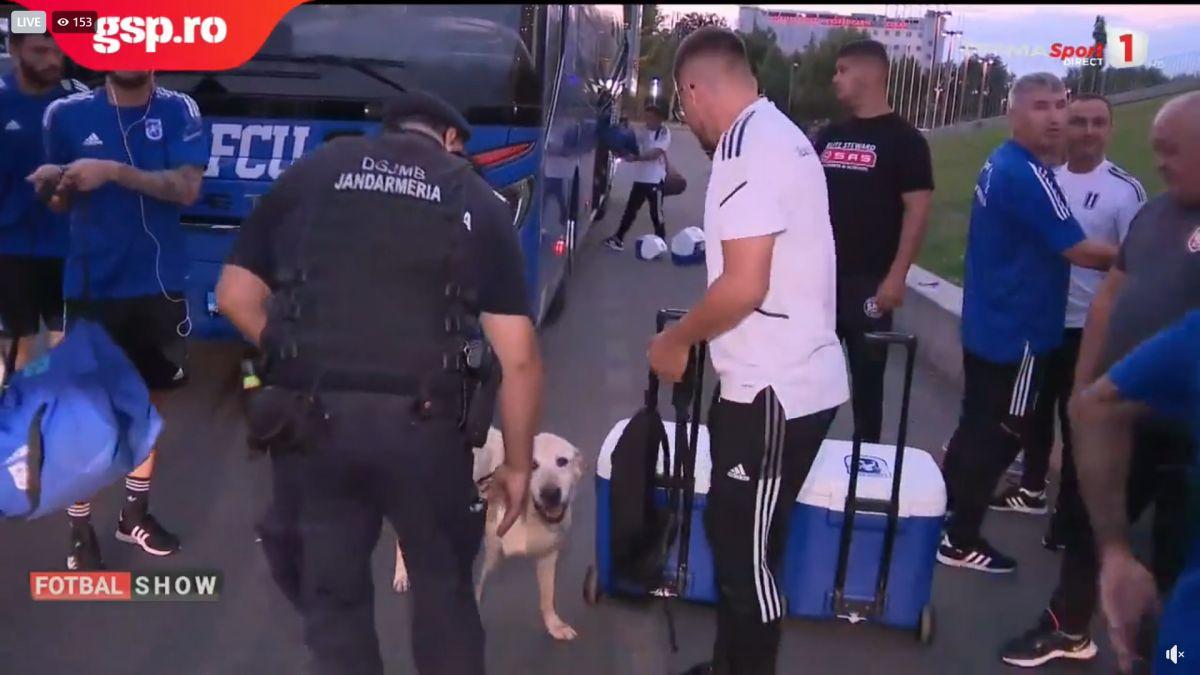 FCU Craiova, așteptată de jandarmi și câini la Arena Națională » Suspiciunea forțelor de ordine