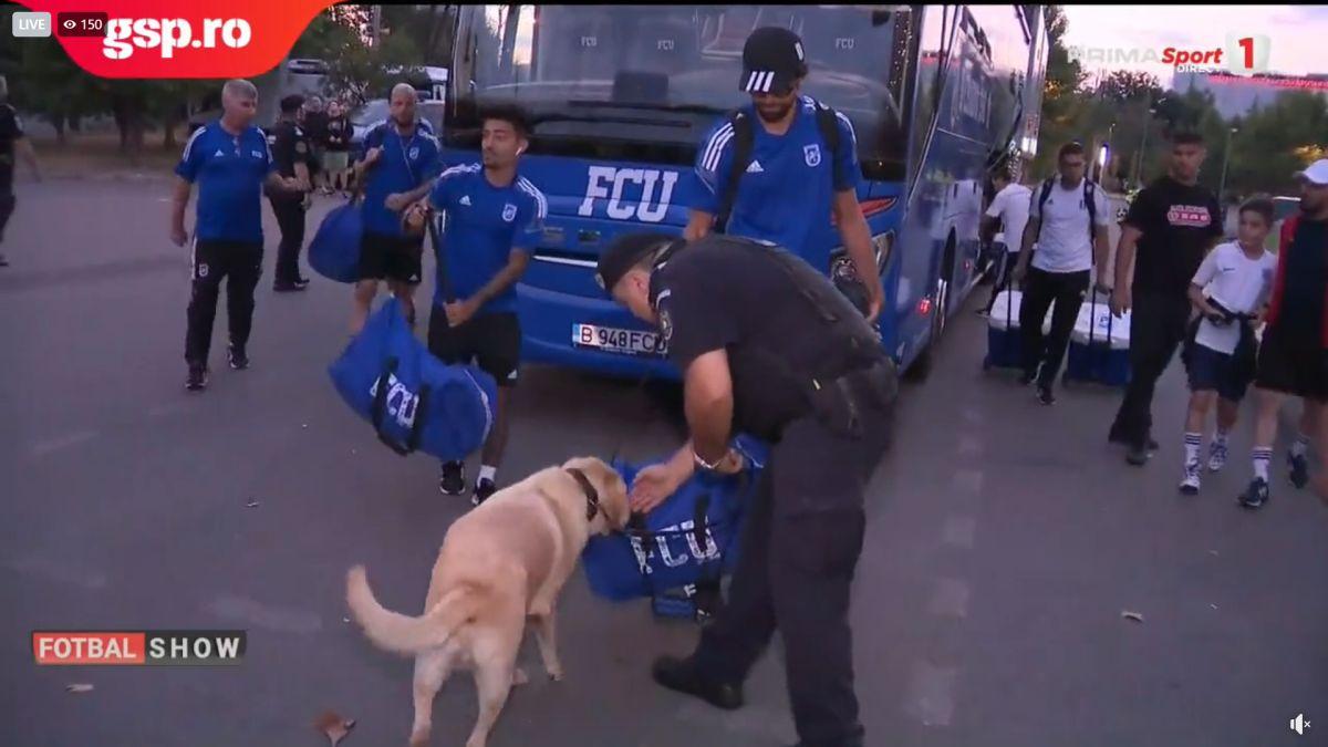 FCU Craiova, așteptată de jandarmi și câini la Arena Națională » Suspiciunea forțelor de ordine