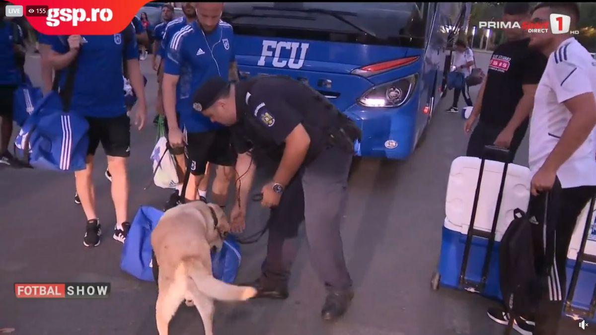FCU Craiova, așteptată de jandarmi și câini la Arena Națională » Suspiciunea forțelor de ordine