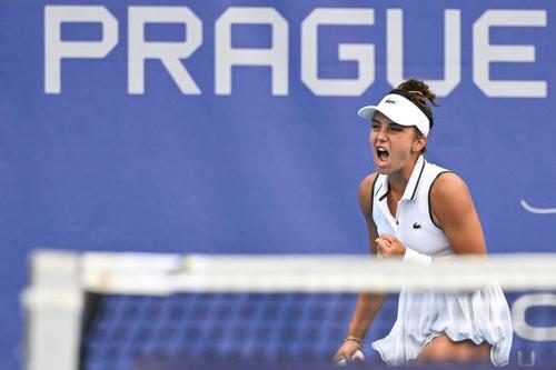 Jaqueline Cristian sărbătorind victoria Foto Imago