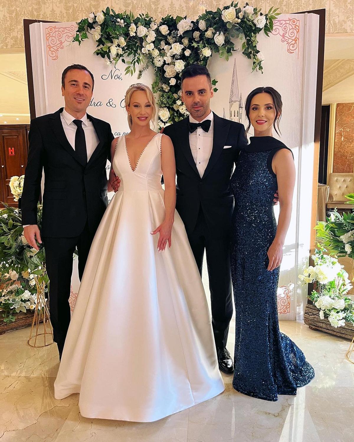 Campioanele la gimnastică au făcut furori la nunta Sandrei Izbașa! Octavian Bellu și Mariana Bitang nu au lipsit de la eveniment