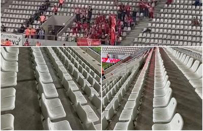 Lecție de bun simț » Cum arăta sectorul fanilor oaspeți după Dinamo - Sepsi
